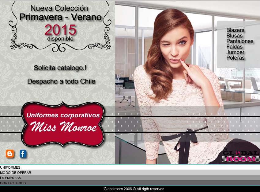 Uniformes Globalroom Miss Monroe Recoleta